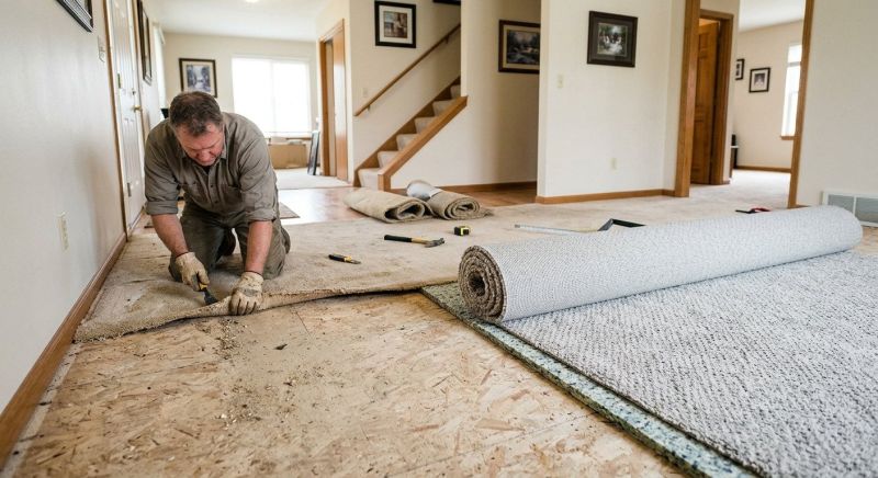 Basement Carpet Replacement in Toms River, NJ