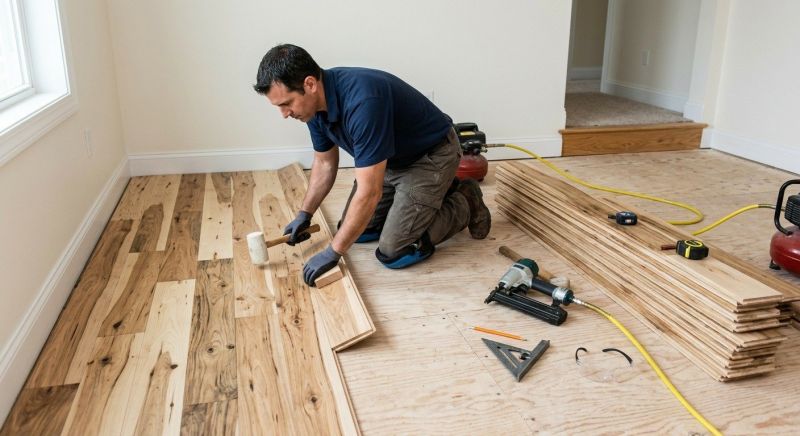 Hickory Floor Installation in Austin, TX