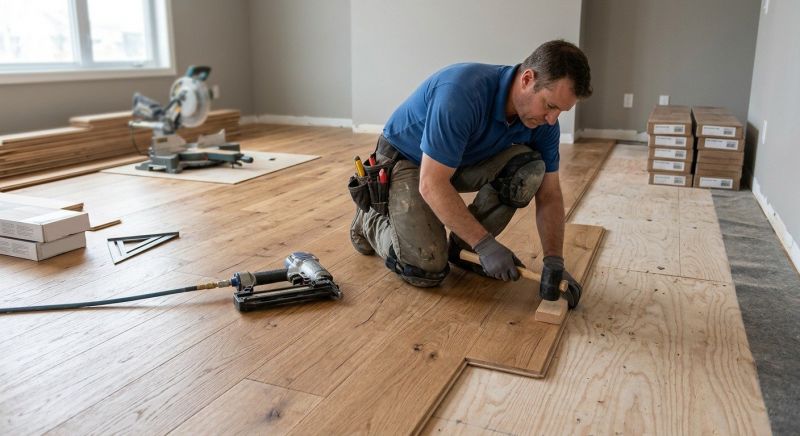 Hickory Floor Installation in Phoenix, AZ